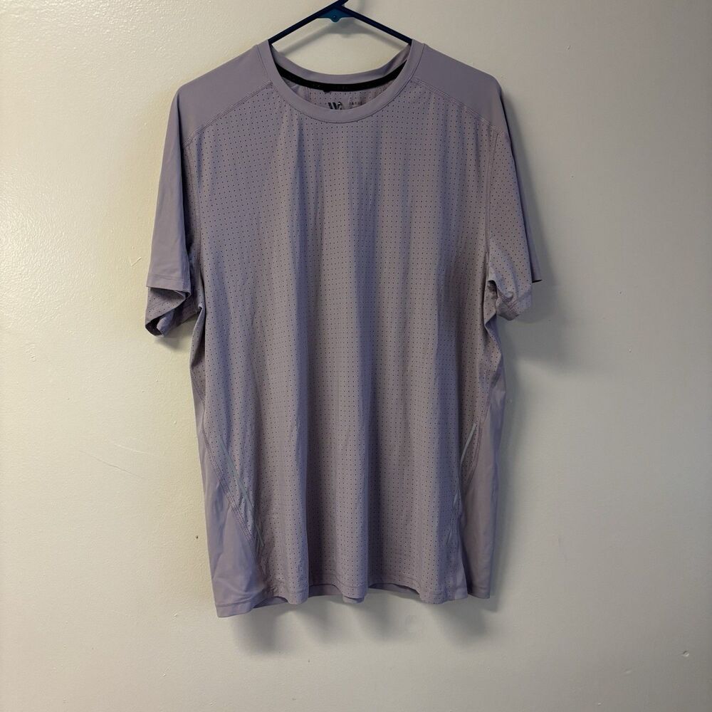 VRST Athletic Activewear T Shirt Mens Large Mesh Pink Short Sleeve